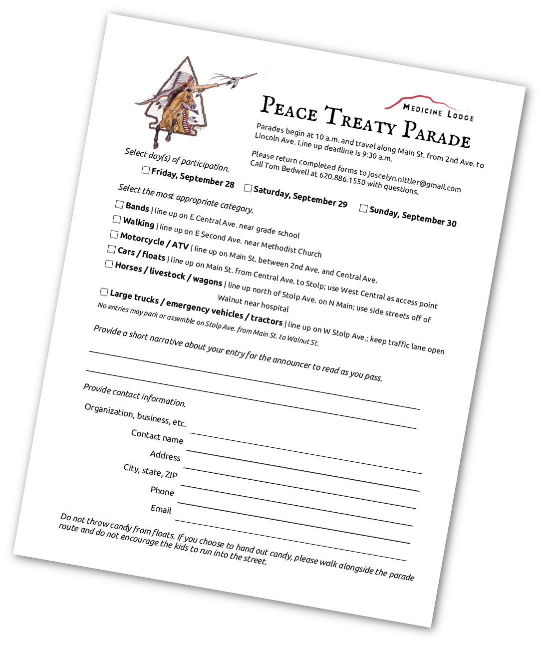 2018 Peace Treaty parade form thumbnail